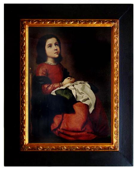 framed  Francisco de Zurbaran The Adolescence of the Virgin, Ta064